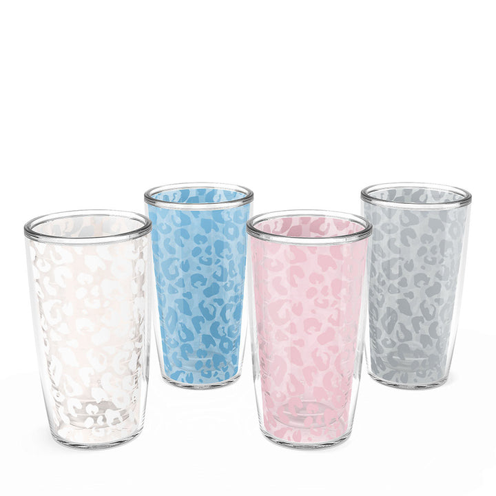 Leopard 16 oz Tumbler 4-Pack Set